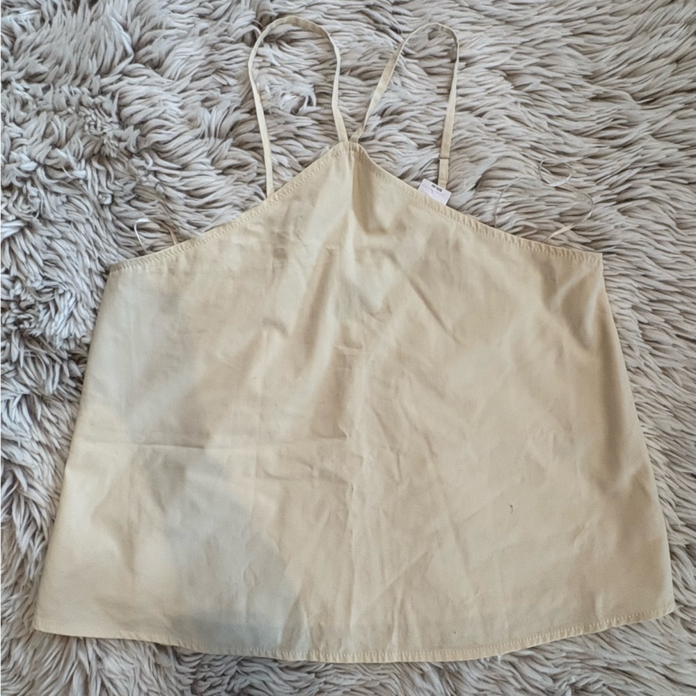 Banana Republic Cream Spaghetti Strap crop Top